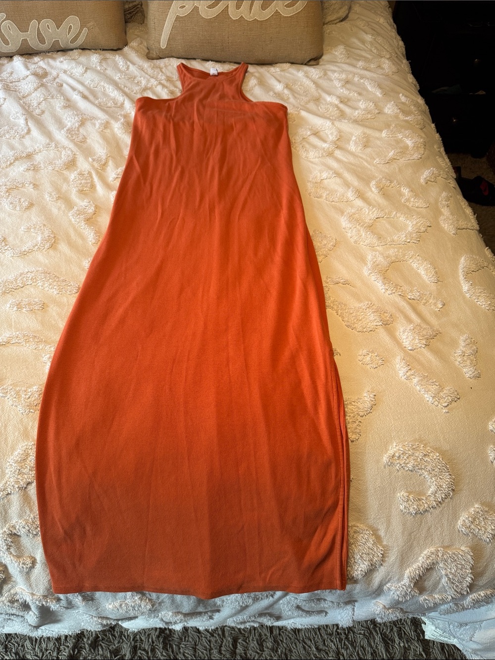 Old Navy Sleeveless Maxi Dress in Bright Orange